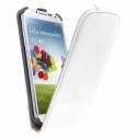 GTSLIMS4BLANC - Etui Slim blanc pour Galaxy S4 à rabat vertical fermeture magnétique