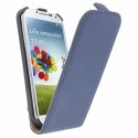 GTSLIMS4BLEU - Etui Slim bleu pour Galaxy S4 à rabat vertical fermeture magnétique