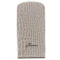 GUESSFLIPS3-CROCOBE - GUFLS3CRB Etui luxe Guess crocodile beige glossy pour Samsung Galaxy S3 i9300