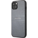 GUHCP13MPSASBGR - Coque Guess série Saffiano gris iPhone 13 coloris gris