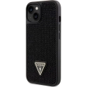 GUHCP14SHDGTPK - Coque souple iPhone 14 Guess collection Logo Triangle coloris noir
