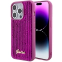 GUHCP15SPSFDGSF - Coque souple iPhone 15 Guess collection Sequin Fushia (paillettes/strass)