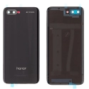 HONOR-DOS10NOIR - Dos cache arrière origine Honor-10 en verre coloris noir avec lentille photo