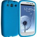 HSILI9300-BLEU - Housse silicone bleu clair Samsung Galaxy S3 i9300