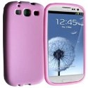 HSILI9300-ROSE - Housse silicone rose Samsung Galaxy S3 i9300