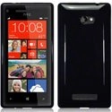 HSOFTYGLOSNO8S - Housse Softygel noire glossy HTC Windows Phone 8S