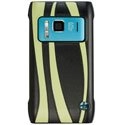 HTREX_N8LIME - Coque Trexta cuir Wave Lime pour Nokia N8