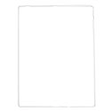 JOINTVOTRE-IPAD2BLANC - Joint de vitre face avant avec adhésif pour iPad 2 coloris blanc