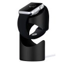 JUSTMOB-ST180BK - Support de charge pour Apple Watch  aluminium noir TimeStand-Ionic de Just-Mobile