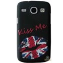 CPRN1COREKISSUK - Coque imprimée noire Kiss Me Samsung Galaxy Core i8260