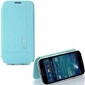 KLDICELANDS4BLEU - Etui à rabat latéral coloris bleu clair pour Samsung Galaxy S4 i9500