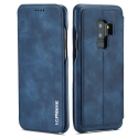 LCIMEE2-S9PLUSBLEU - Etui Galaxy S9+ LC-IMEEKE rétro-style coloris bleu