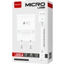 LTP-J8514-MICROUSB - D-Power Chargeur secteur USB Fast-Charge + câble micro-USB compact 2A