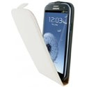 HSLIMLUXY-S3-BLA - Etui Slim Luxy cuir blanc pour Samsung Galaxy S3 i9300