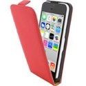 LUXYIP5CROUGE - Etui Slim Luxy en cuir rouge pour iPhone 5C