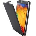 LUXYNOTE3NOIR - Etui Slim à rabat vertical pour Galaxy Note 3 coloris noir lisse aspect mat