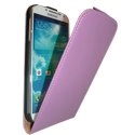 LUXYS4-VIO - Etui Slim Luxy en cuir véritable violet Samsung Galaxy S4 i9500