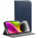 MAGNETO-S23FEBLEU - Etui folio Samsung Galaxy S23-FE rabat latéral coloris bleu