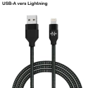 MBX-TRESSELIGHTNING - Robuste câble USB-A vers iPhone Lightning de 1 mètre renforcé en nylon tressé 12W
