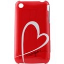 MGCOVIP3ROUGE - Coque rigide Morgan coeur rouge iPhone 3G - 3G S