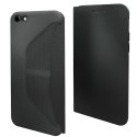 MUEAF0131-IP6PLUS - Etui easy Folio noir avec rabat latéral pour iPhone 6 Plus