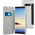 MUFLC0113-NOTE8 - Etui Galaxy Note-8 Muvit Folio-Case rabat noir et dos crystal