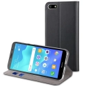 MUFLS0202-Y52018 - Etui Huawei Y5-2018 Muvit Folio-Case rabat noir fonction stand