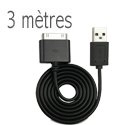 MUUSC0041 - Câble USB 3 mètres Extra Long charge iPhone iPad iPod