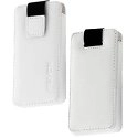QUARO-WHITE - Etui elegant Nevox slim cuir blanc pour iPhone 4 et 4S