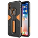 NILLKDEFENDIPXVORANGE - Coque iPhone X Nillkin Defender ultra robuste noir et orange