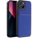 NOBLEBLEU-IP13 - Coque iPhone 13 antichoc coloris bleu avec contour souple antichoc