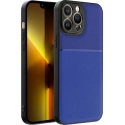 NOBLEBLEU-IP13PMAX - Coque iPhone 13 Pro Max antichoc coloris bleu avec contour souple antichoc