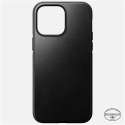 NOM-COVIP14PLUMODERNOIR - Coque iPhone 14 Plus en cuir noir Modern Horween de Nomad compatible MagSafe