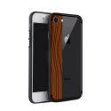 NXE-COVIP7ROSEWOOD - Coque contour souple iPhone 7/8 avec bande motif bois
