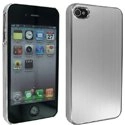 NZALUIP4GRIS - Coque aspect chrome et aluminium brossé gris Apple iPhone 4 et 4S