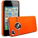 NZCHROME-IP4-ORA - Coque Nzup Chrome orange pour iPhone 4S 4 