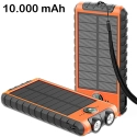 PBSOL100002ACO - Batterie Externe BigBen 10.000 mAh USB et USB-C avec panneau solaire