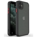 PEACH-IP12PROMAXNOIR - Coque souple iPhone 12 Pro Max Peach-Garden de Goospery coloris noir