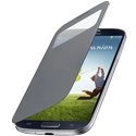 PREVIEWCOVS4-GRIS - Etui PreView à rabat avec découpe gris Samsung Galaxy S4 i9500