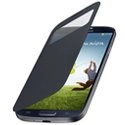 PREVIEWCOVS4-NO - Etui PreView à rabat avec découpe noir Samsung Galaxy S4 i9500