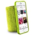 PURO-IPC5RUNGREEN - Coque souple verte avec brassard poignet anti-humidité Puro pour iPhone 5s