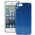 PURO_IPC5GLITTERBLEU - Coque Puro Tendance Glitter bleu indigo pour iphone 5 et 5s
