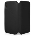 QDOS-MILANOIPXSNOIR - Etui folio en cuir véritable iPhone Xs noir de QDOS