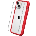 RHINO-MODNXIP15ROUGE - Coque RhinoShield Mod-NX pour iPhone 15 coloris rouge dos transparent
