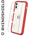 RHINO-MODNXMAGIP12ROU - Coque RhinoShield Mod-NX MagSafe pour iPhone 12/12 Pro coloris rouge dos transparent