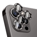 RINGLENS-IP12PMAXNOIR - Vitre protection appareil photo iPhone 12 Pro MAX verre avec anneau aluminium noir