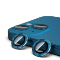 RINGLENS-IP13BLEU - Vitre protection appareil photo iPhone 13 / 13 Mini verre avec anneau aluminium bleu