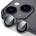 RINGLENS-IP13NOIR - Vitre protection appareil photo iPhone 13 / 13 Mini verre avec anneau aluminium noir