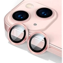 RINGLENS-IP13ROSE - Vitre protection appareil photo iPhone 13 / 13 Mini verre avec anneau aluminium rose