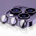 RINGLENS-IP14PROVIOLET - Vitre protection appareil photo iPhone 14 Pro / 14 Pro Max verre avec anneau aluminium violet